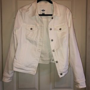 Old Navy White Denim Jacket